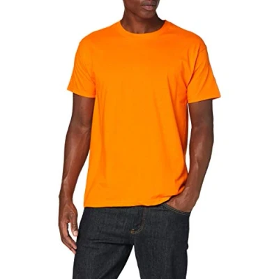 Abbildung von Fruit of the Loom Herren Valueweight Short Sleeve T Shirt, Orange, M