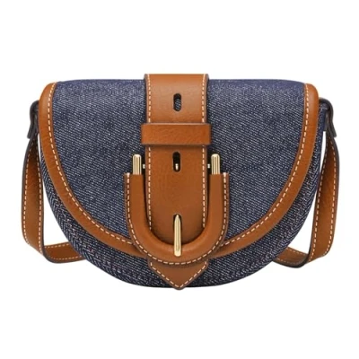 Abbildung von Fossil Harwell Small FLAP Umhängetasche, Damen, Größe: One Size, Denim