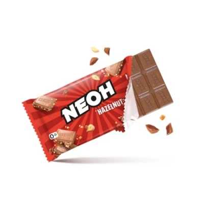 Abbildung von NEOH Low Carb Keto Haselnuss Schokolade 1g Zucker, 106 kcal pro Portion Die neue Alternative zu herkömmlichen Süßigkeiten 1 x 55g