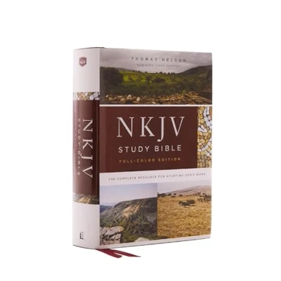 Abbildung von NKJV Study Bible, Hardcover, Burgundy, Full Color, Comfort Print: The Complete Resource for Studying God’s Word