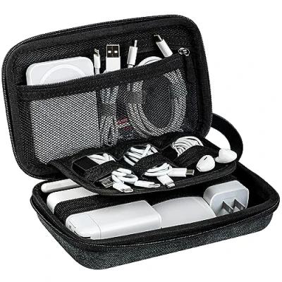 Abbildung von JETech Reise Zubehör Organizer Tasche, Tragbare Elektronische Kabeltasche Gadget Tasche für MacBook Power Adapter, Kabel, Stylus Stift, SD Karte, Maus, Powerbank, USB Stick