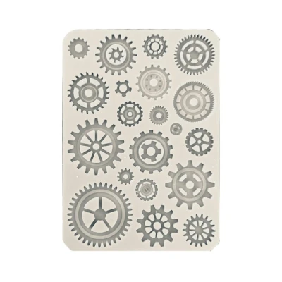 Abbildung von Stamperia Silicon Mould A5 for Scrapbooks, Bullet Journals and More, Non Stick, Suitable Air Dry Clay, Resin Perfect Crafts Gifting (Sir Vagabond in Fantasy World Gears)