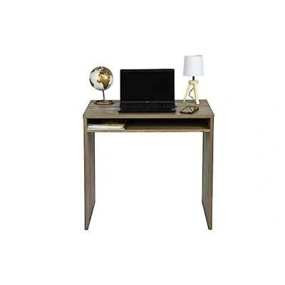 Abbildung von Iris Ohyama, Schreibtisch, Computertisch, Arbeitsplatz, Geräumiges Regal, Design &amp; Moderne, Büro, Schlafzimmer, Wohnzimmer Desk WDK 800 Aschbraun