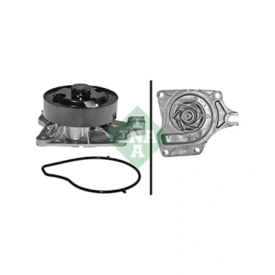 Abbildung von INA 538 0574 10 Wasserpumpe mit Riemenscheibe für Keilrippenriementrieb MAZDA: 3 Hatchback, 2 Schrägheck, Limousine