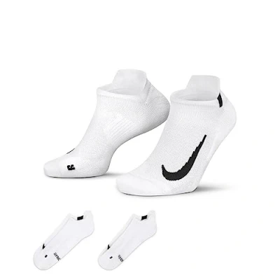 Abbildung von Nike Performance 2 PACK Unisex Füßlinge, Größe: 38 42, White/black