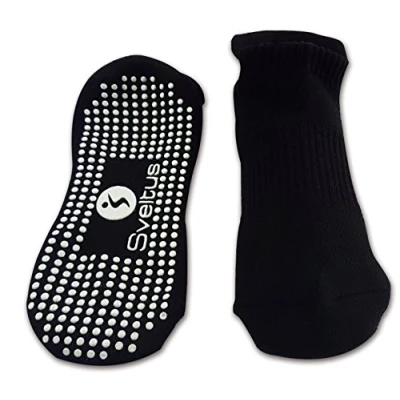 Abbildung von Sveltus rutschfeste Größe L Socken Yoga/Pilates Unisex Erwachsene, schwarz