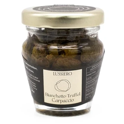 Abbildung von Lussiero Bianchetto Trüffel Carpaccio Weisse Tartufo Trüffelscheiben Tuber Borchii 45g