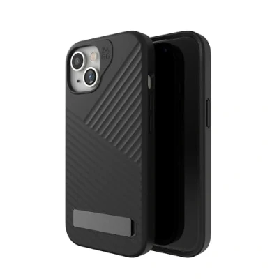 Abbildung von ZAGG Denali Snap KS, Graphen verstärkte Hülle mit Ständer für iPhone 13, 14 und 15 [6.1 Inch], MagSafe kompatibel, Zwei Schichten Design, stossfeste Abdeckung die Rückseite (Schwarz)