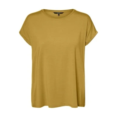 Abbildung von Vero Moda Vmava Tshirt basic, Damen, Größe: XS, Golden spice