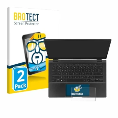 Abbildung von BROTECT (2 Stück Schutzfolie für ASUS ZenBook Flip 14 UX463FA (Touch Trackpad) Displayschutz Folie Ultra Klar