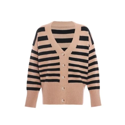 Abbildung von blonda Damen Sweater Beige Schwarz XS/S