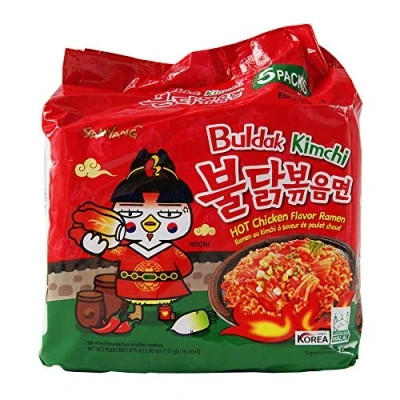 Abbildung von Instant Nudeln Pikantes Huhn Kimchi (5er Pack) Asian Food Lovers