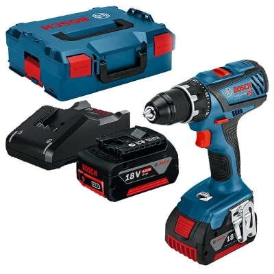 Abbildung von Bosch Professional Akku Bohrschrauber GSR 18V 28, 18 V, Mit 2x 4 Ah in L BOXX 136