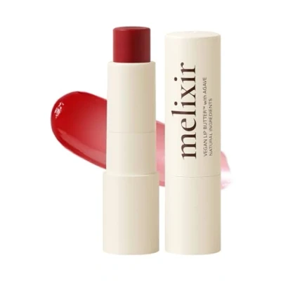 Abbildung von Melixir Vegane Lippenbutter #03 Red Velvet(getönt) (+8 weitere Farben) 3.9 g, bienenfrei, ohne Petrolatum, tief nährender veganer Lippenbalsam auf pflanzlicher Basis