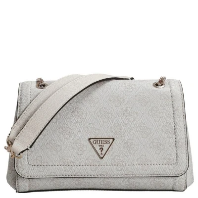 Abbildung von Guess Noelle Convertible FLAP Handtasche, Damen, Größe: One Size, Bone logo