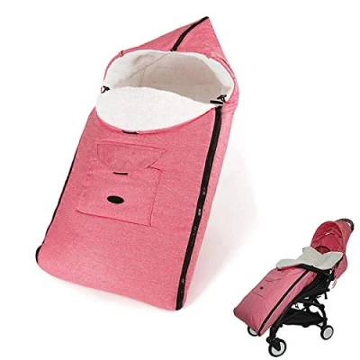 Abbildung von Molinter kinderwagen Fusssack Babydecke Baby Winter Schlafsäcke mit Reißverschluss Kuschelsack für (Rot)