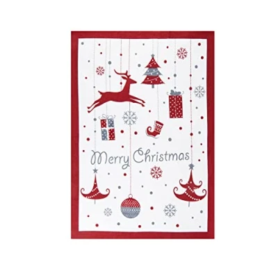 Abbildung von Excelsa 65432, Mehrzweck Geschirrtuch Merry Christmas, 50 x 70 cm, Baumwolle