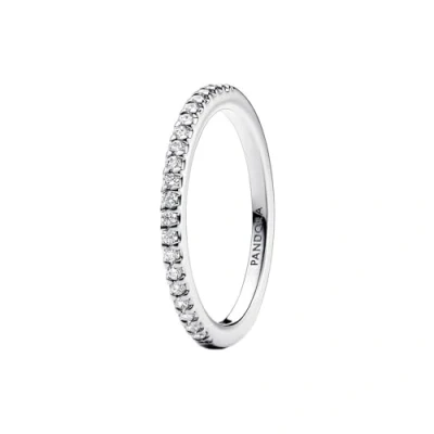 Abbildung von Pandora 192999C01 Damenring Silber Funkelndes Band