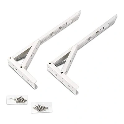 Abbildung von 1 Paar SO TECH® Klappkonsole 341,5 x 20,5 136 mm Stahl weiß beschichtet Tragkraft 55 kg