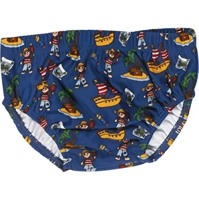 Abbildung von Playshoes Baby Jungen Uv schutz Windelhose Pirateninsel Schwimmwindel, Mehrfarbig (Original 900), 62 68 EU