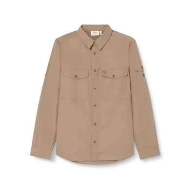 Abbildung von Fjallraven 81838 244 Singi Trekking Shirt LS M Sweatshirt Herren Suede Brown Größe XL