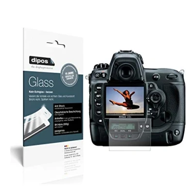 Abbildung von dipos I 9H Displayschutz matt kompatibel mit Nikon D3S Schutzfolie Anti Shock