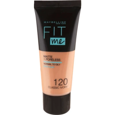 Abbildung von Maybelline Fit Me! Matte+ Poreless Liquid Foundation 120 Classy Ivory 30 ml
