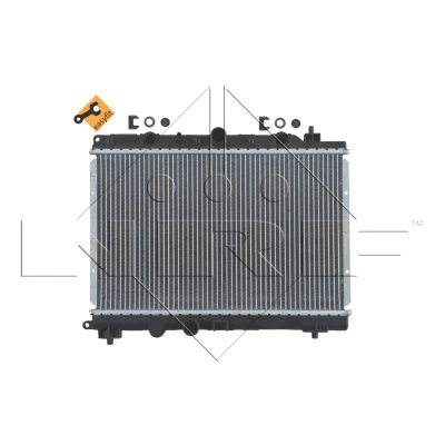 Abbildung von NRF EASY FIT 55305 Kühler, Motorkühlung Aluminium 499 320 32 mit Anbauteilen Kühlrippen gelötet ROVER: 400 Hatchback