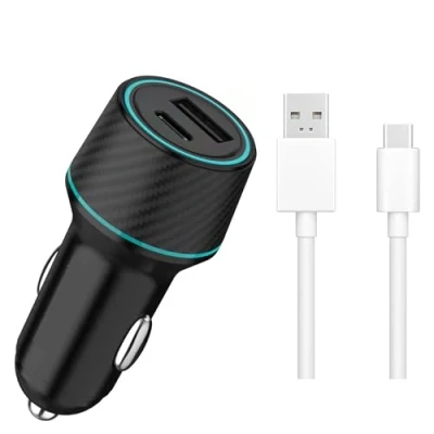 Abbildung von 65W SUPERVOOC Autoladegerät für Oppo 30W Kfz Schnellladegerät Dualport USB C Ladekabel Adapter Find X7 Ultra X6 Pro X5 X3 X2 Reno 1111 10 9 Fin N3 N2