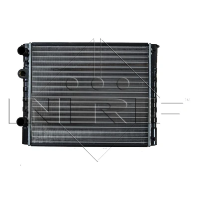 Abbildung von NRF 509519 Kühler, Motorkühlung Aluminium 430 378 34 Kühlrippen mechanisch gefügt VOLKSWAGEN: Polo III Schrägheck, Lupo / 3L, Variant