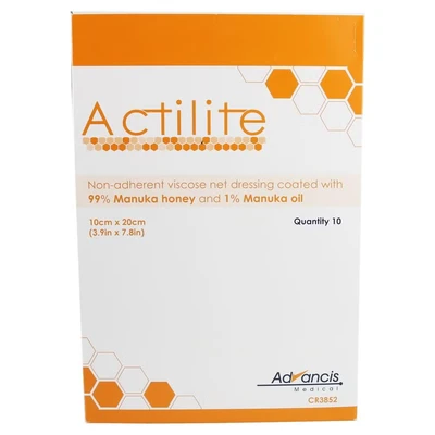 Abbildung von Actilite 10x20 cm Honig Wundauflage 10 St