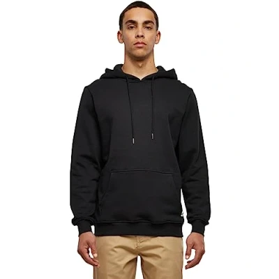 Abbildung von Urban Classics Organic Basic Hoody PLUS SIZE Kapuzenpullover, Herren, Größe: 5XL, Black