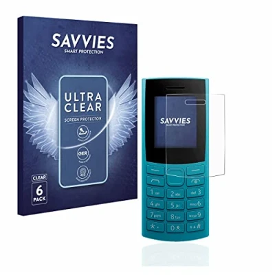 Abbildung von Savvies 6 Stück Schutzfolie für Nokia 105 4G (2023) Displayschutz Folie Ultra Transparent
