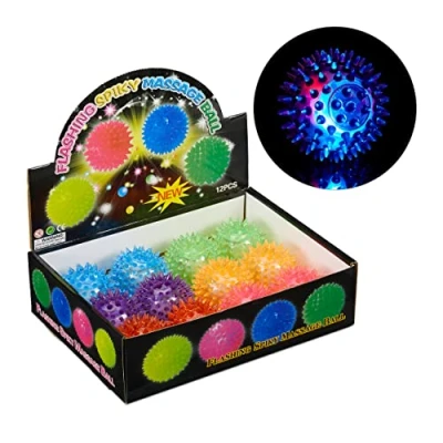 Abbildung von relaxdays Massagerolle LED Igelball 12er Set