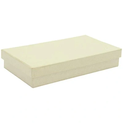 Abbildung von Décopatch BT061C Box aus Pappmaché, flach, rechteckig, 18x10x3cm, 1 Stück