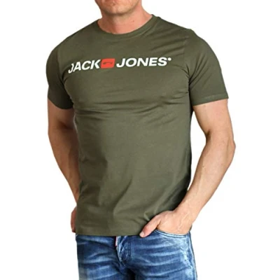 Abbildung von Jack &amp; Jones Print Shirt mit Rundhalsausschnitt, aus Baumwolle