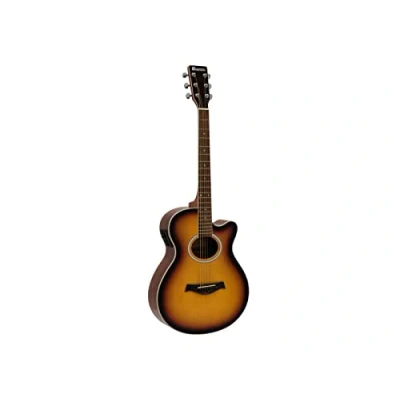 Abbildung von DIMAVERY AW 400 Westerngitarre, sunburst Western Gitarre mit Cutaway