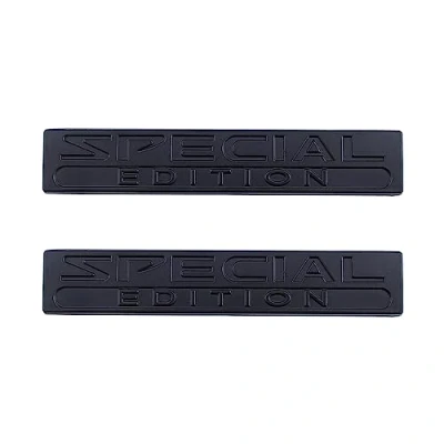 Abbildung von 2 Pcs Special Edition Emblem Fit Für Auto Hinten Kofferraum Aufkleber Seite (Schwarz)