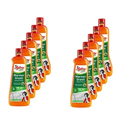 Abbildung von POLIBOY Marmor Granit Pflege Imprägnierendes Pflegemittel für Naturstein Glanzpolitur mit Schutzwirkung 10x 500 ml Made in Germany
