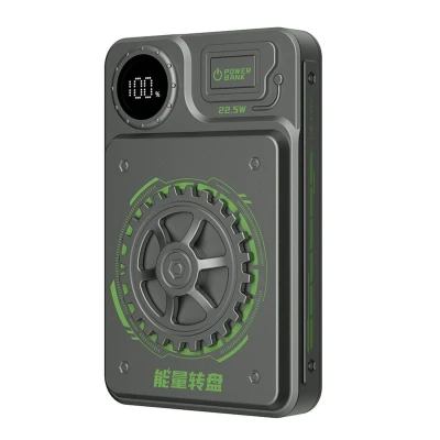 Abbildung von Akkulader tragbar Dudao K24 USB A / C 10000mAh Powerbank Grau 22,5W