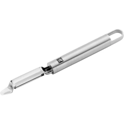 Abbildung von ZWILLING Pro Pendelschäler, Länge: 21 cm, Rostfreier Edelstahl, Ergonomisch geformter Griff, Silber