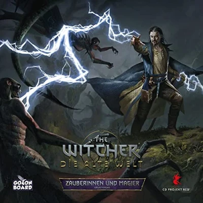 Abbildung von Go on Board, The Witcher: Die alte Welt Zauberinnen und Magier, Erweiterung, Expertenspiel, Brettspiel, 1 5 Spieler, Ab 14+ Jahren, 90 150 Minuten, Deutsch, Mehrfarbig, Bunt