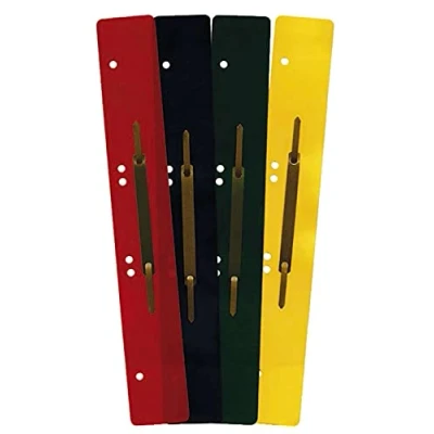 Abbildung von Q Connect 3041004000 Heftstreifen Kunststoff, lang, 100 Stück 52x36x28, sortiert