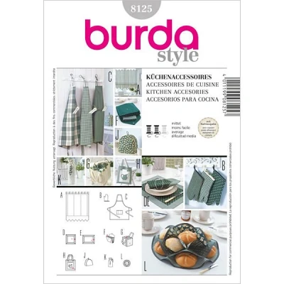 Abbildung von burda style Kreativset Schnittmuster Küchen Accessoires Nr. 8125