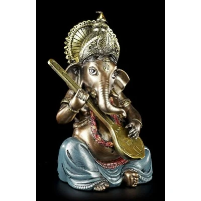 Abbildung von Kleine Ganesha Figur musizierend mit Sitar