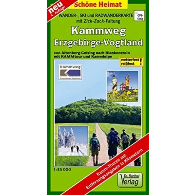 Abbildung von Doktor Barthel Wander und Radwanderkarten, Wanderkarte Radwanderkarte Erzgebirgskamm Von Altenberg bis Schöneck: Geising nach ... mit KAMMtour Kammloipe (Touren Spezial)