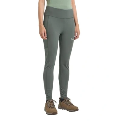 Abbildung von Jack Wolfskin Klintal Tights, Damen, Größe: Large, Slate green