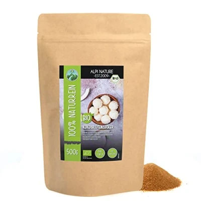 Abbildung von BIO Kokosblütenzucker (500g), aus kontrolliert biologischem Anbau glutenfrei, laktosefrei, laborgeprüft, vegan
