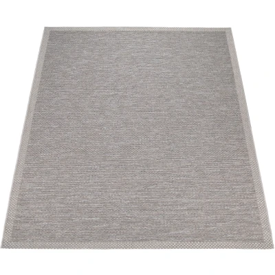 Abbildung von Paco Home Teppich &quot;Vancouver 161&quot;, rund, Flachgewebe, melierte Optik, mit Bordüre, In und Outdoor geeignet