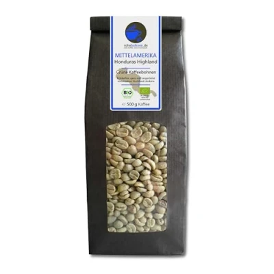 Abbildung von Bio Rohkaffee Grüner Hochland Kaffee Honduras Highland (grüne Kaffeebohnen 500g) GMP zertifiziert